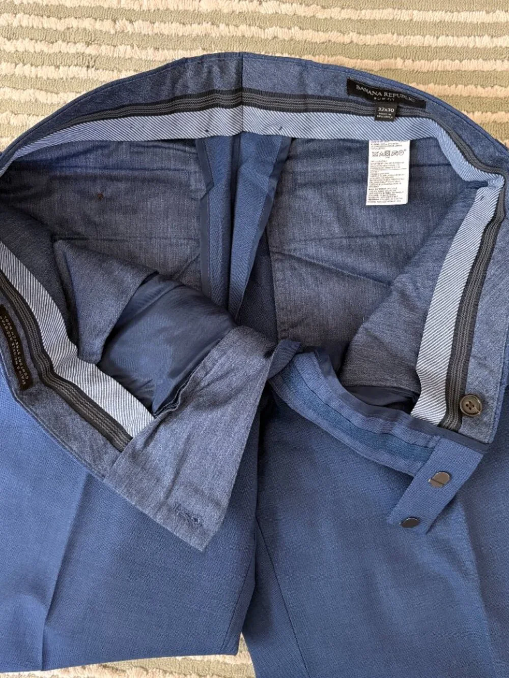 Banana Republic Blue Wool Dress Trousers